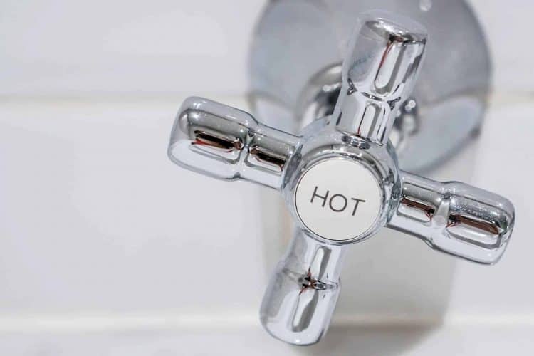 Hot Water Nozzle Stock Photo for Hot Water Heater Plumbing Services