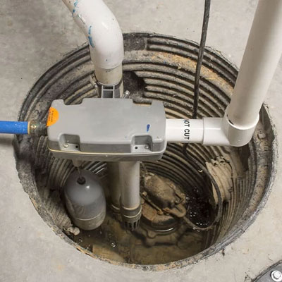 Photo of a sump pump